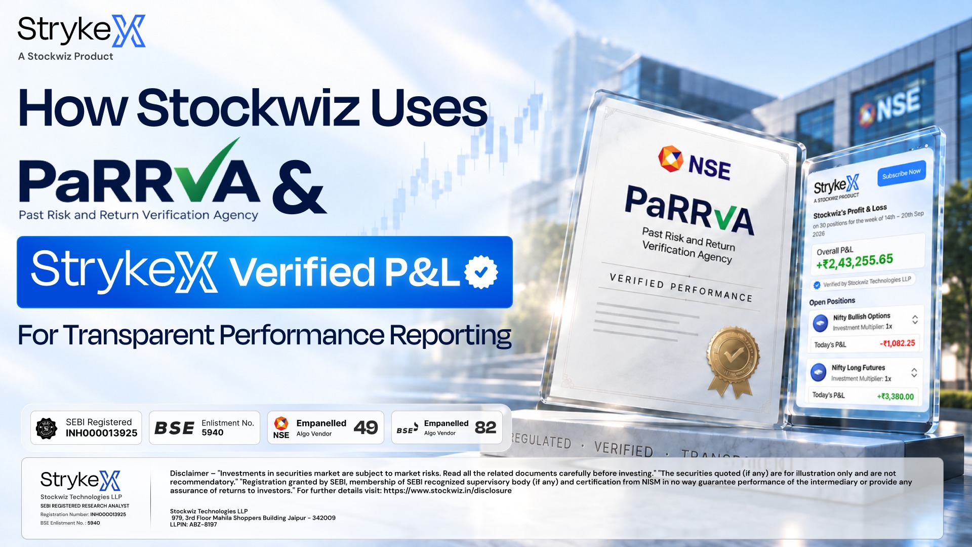 How Stockwiz Uses PaRRVA and StrykeX Verified P&L for Transparent Performance Reporting